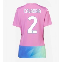 Echipament fotbal AC Milan Davide Calabria #2 Tricou Treilea 2023-24 pentru femei maneca scurta